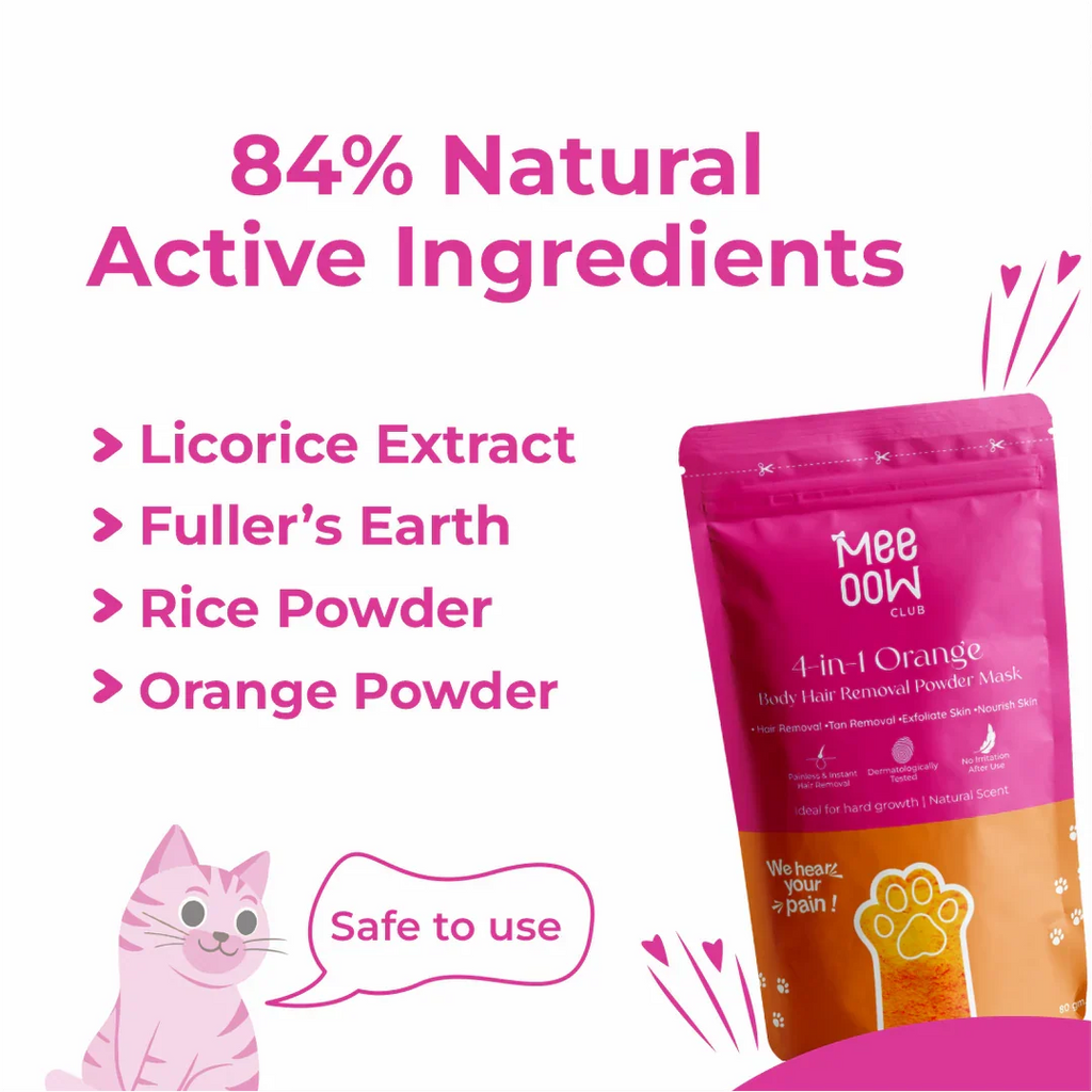 Meeow Hair Removal Wax Powder Mask