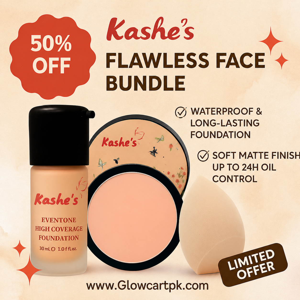 Kashe's Flawless Face Bundle 3in1