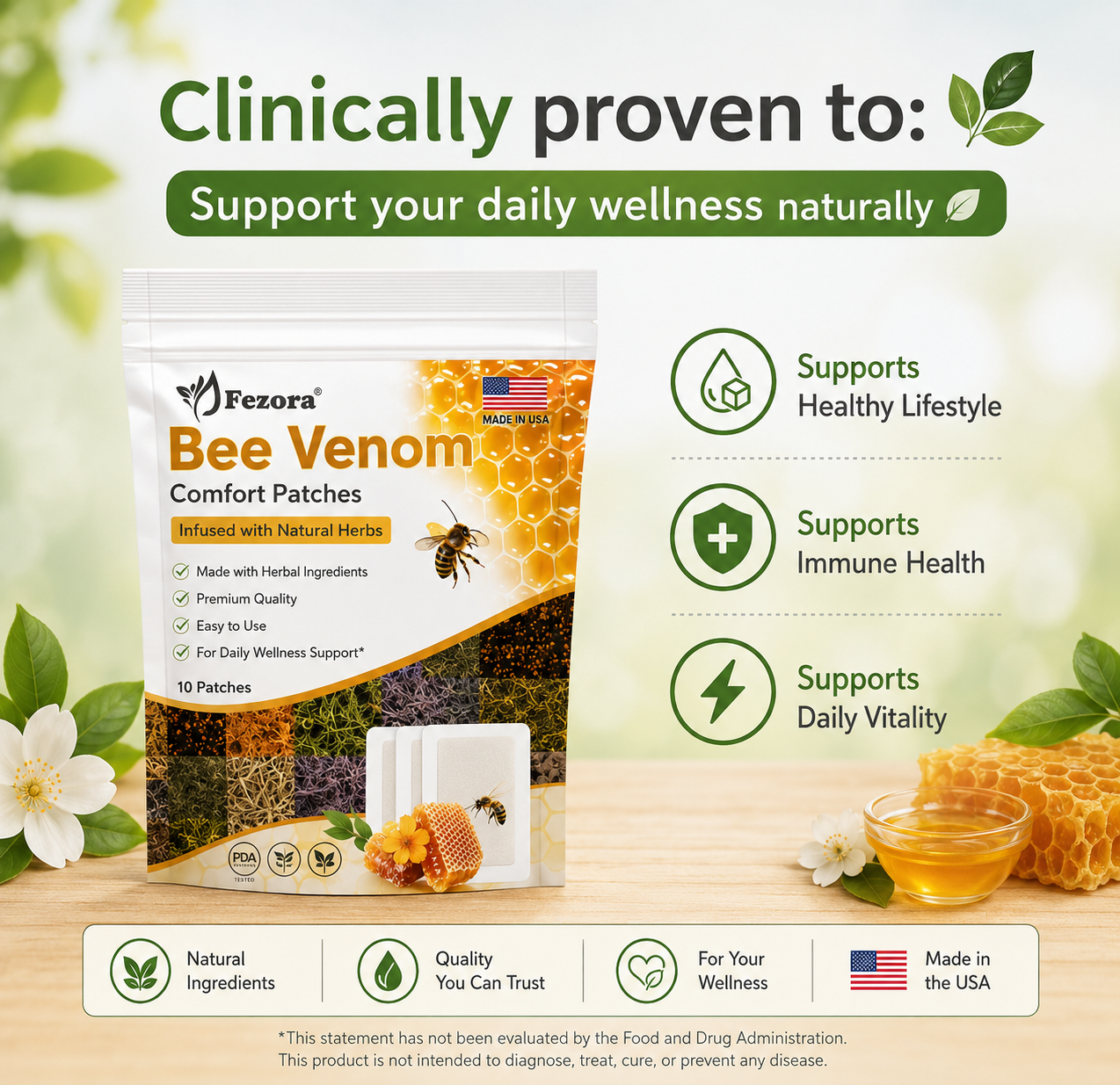 Bee Venom Foot Patches Buy 1 Get 1 Free