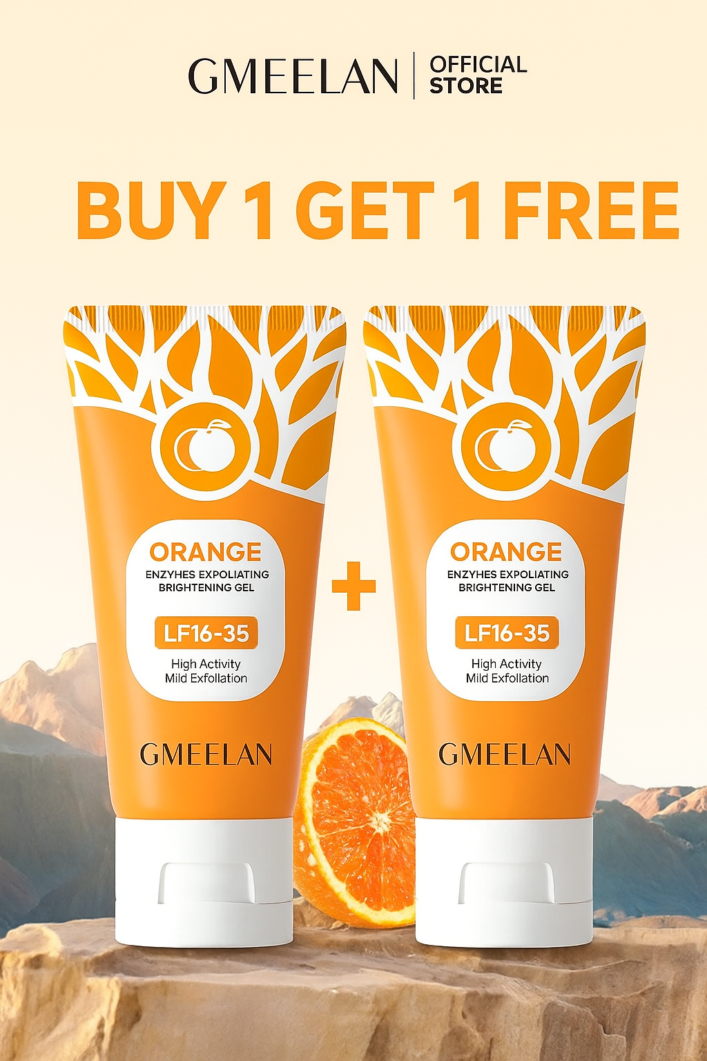 Orange Glow Exfoliating Gel- Buy 1 Get 1 Free