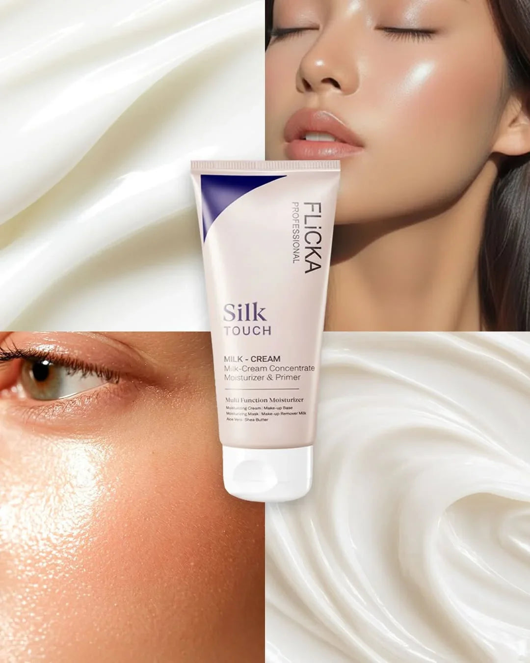 Flicka Silk Touch l Moisturiser + Primer + Sunscreen  l