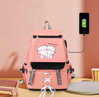 4pcs trendy bagpack for girls