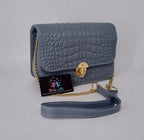 Stylish crocodile texture cross body bag
