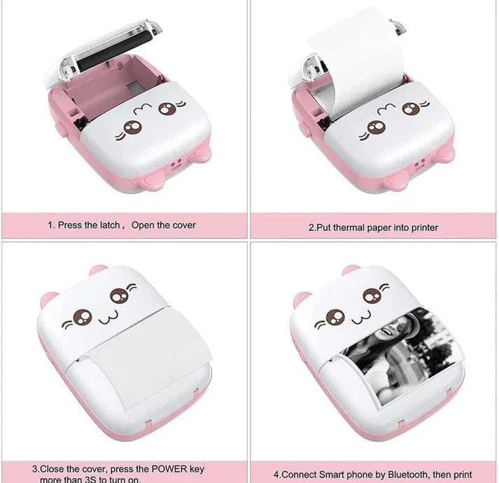 Portable Mini Bluetooth WiFi Printer