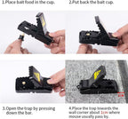 pack of two Universal Mouse Catcher, Indoor Reusable Rat Trap