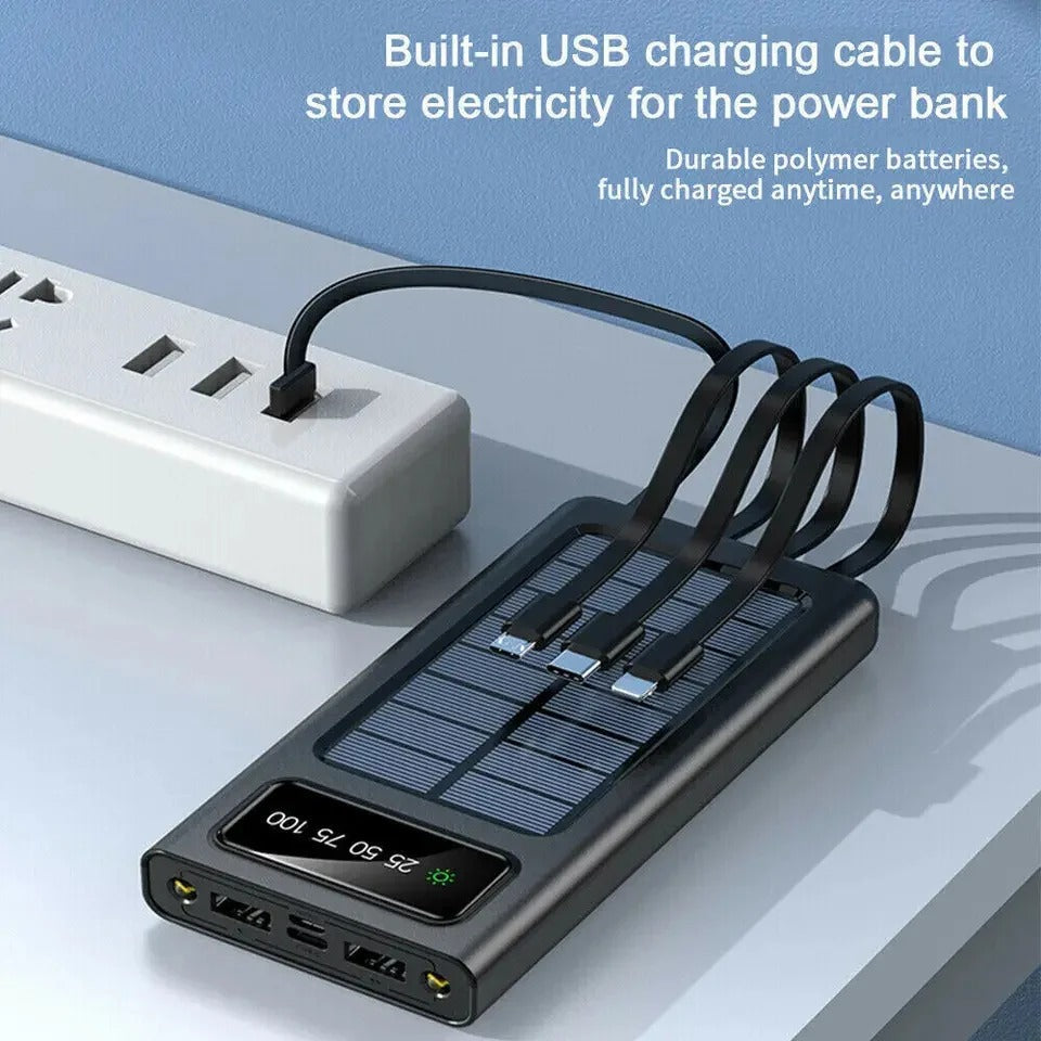 4 in 1 Solar Power Bank  Ultra-large Capacity