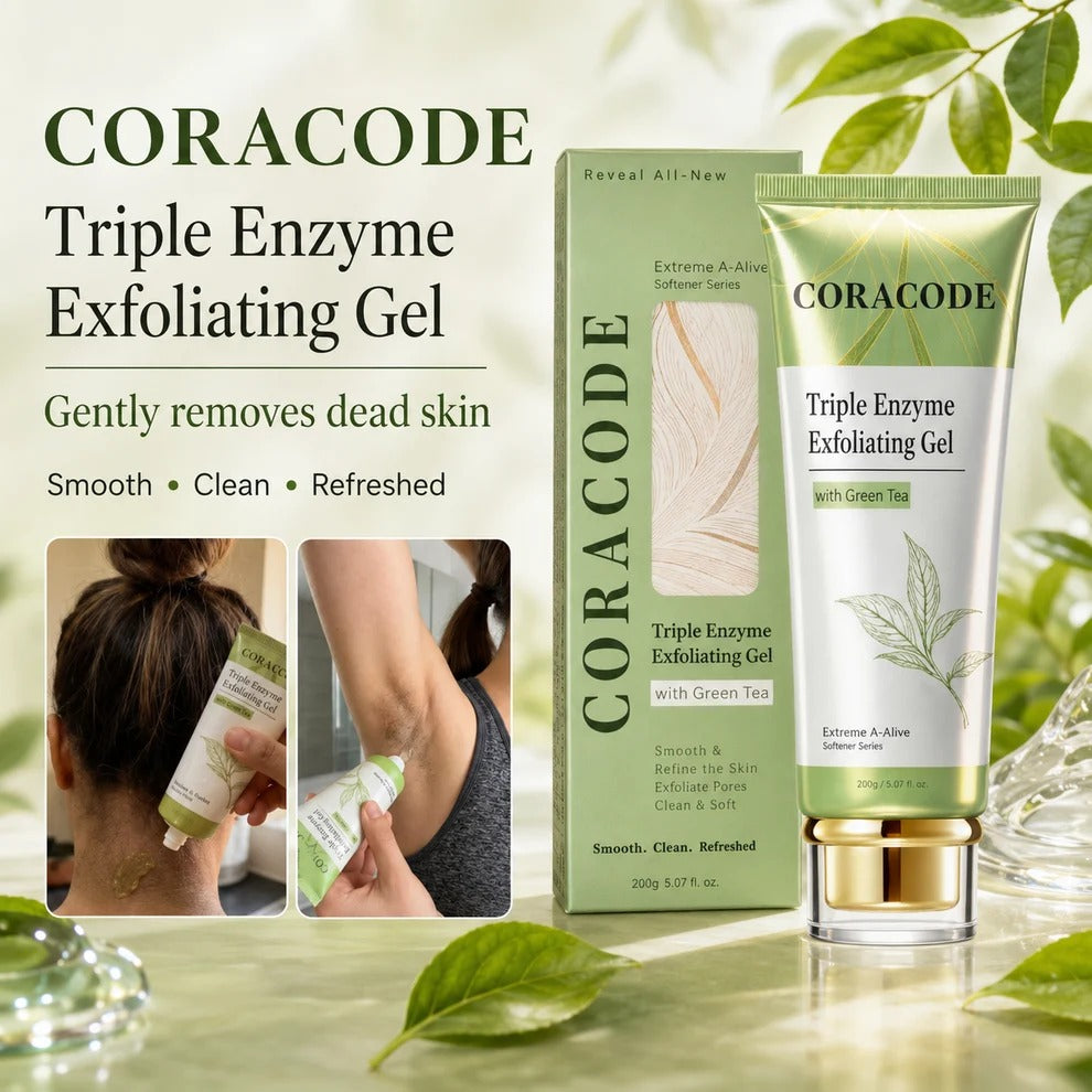 Coracode Triple Enzyme Exfoliating Gel with Green Tea (Buy 1 Get 1 Free)