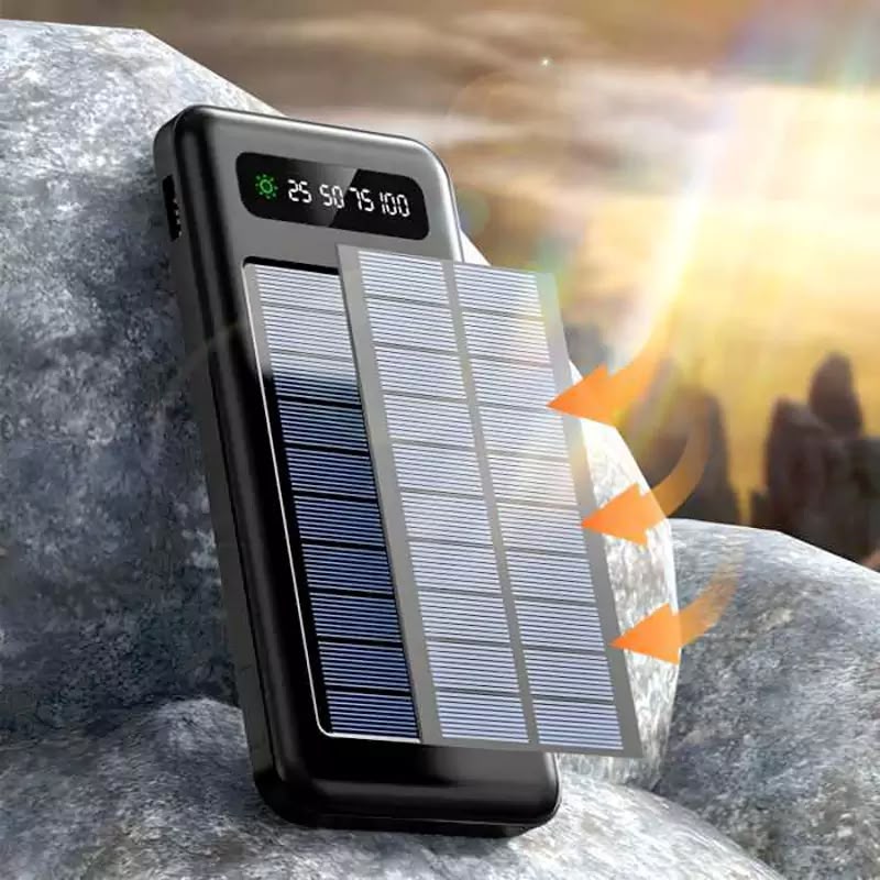 4 in 1 Solar Power Bank  Ultra-large Capacity
