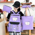 4pcs trendy bagpack for girls