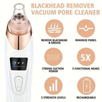 5-In-1 Rechargeable Suction Acne and Blackhead Remover for Men and Women