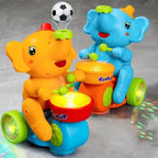 Musical Ball Blowing Elephant Drum Toy | Interactive Beating Drum for Kids